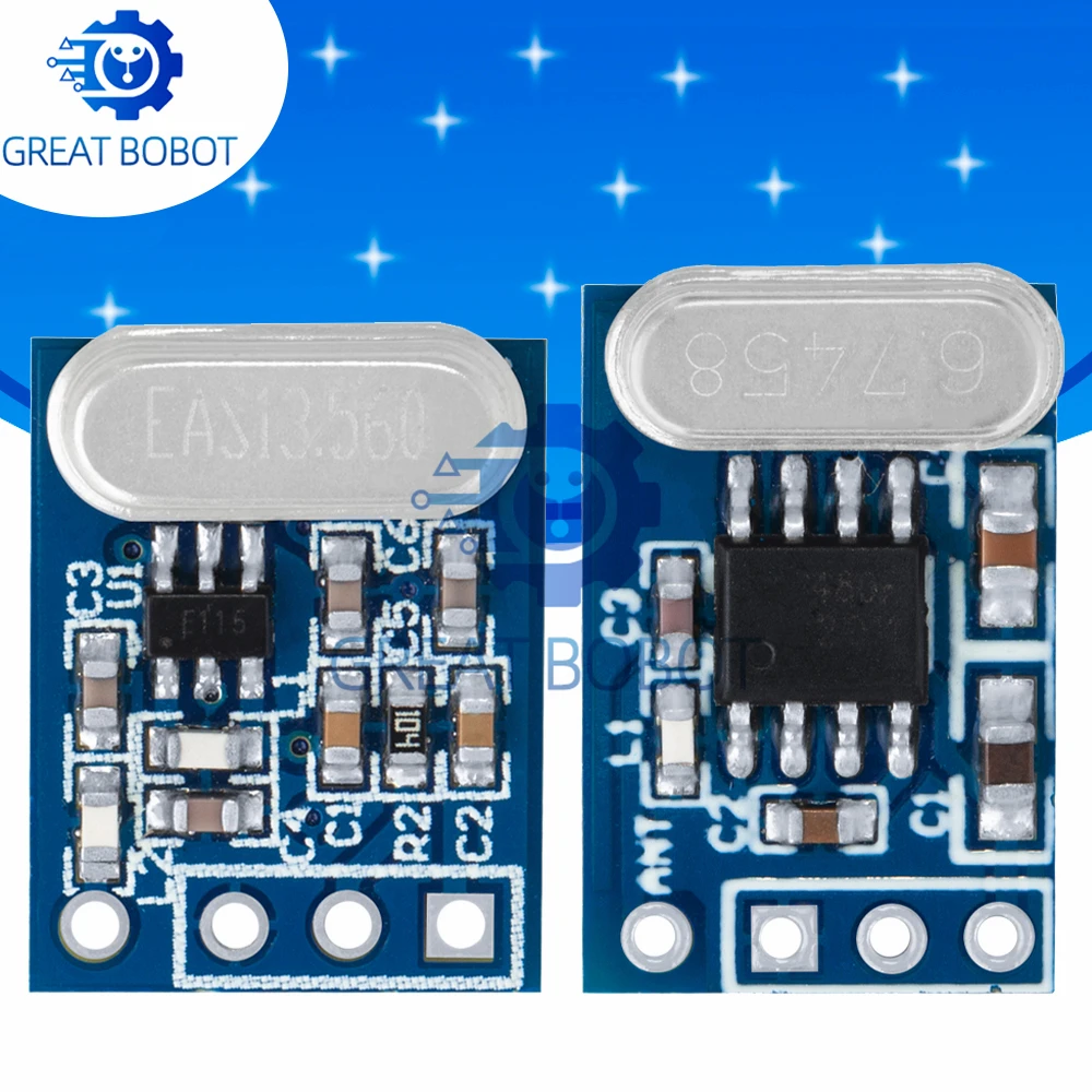 BS 433MHZ Wireless Transmitter Receiver Board Module SYN115 SYN480R ASK/OOK Chip PCB for arduino