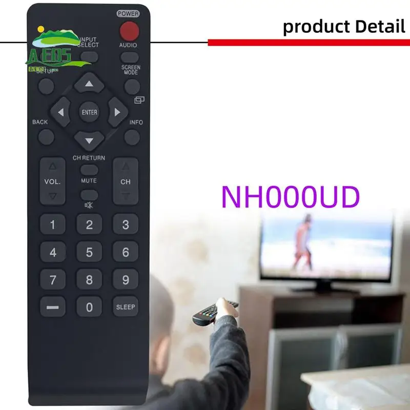 

AED5-Замена пульта дистанционного управления NH000UD NH001UD для телевизора Emerson Sylvania LC320EMFX LC195EMX LC320EMXF LC320EMXFB2 LC320EMX