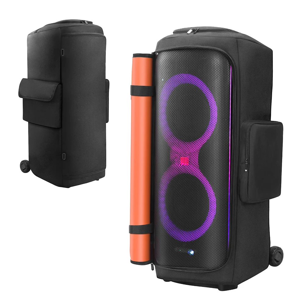 Speaker Carry Cover with Mic Pocket Portable Speaker Dust Case Wear Resist Padded Speaker Protective Cover for JBL Party Box 710