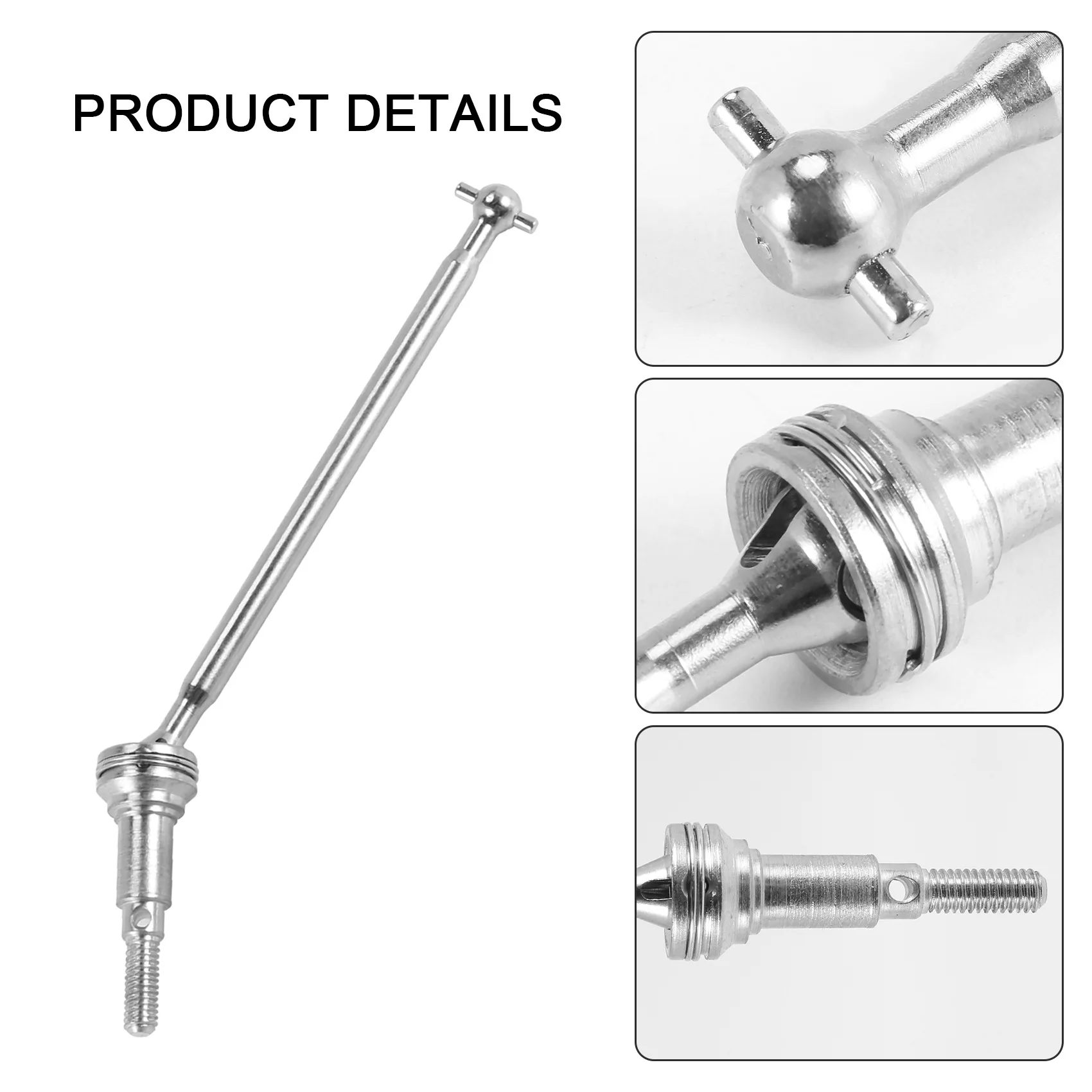 2Pcs Metal Front CVD Universal Drive Shaft 25-WJ03 for 9125 RC Car Spare Parts Upgrade
