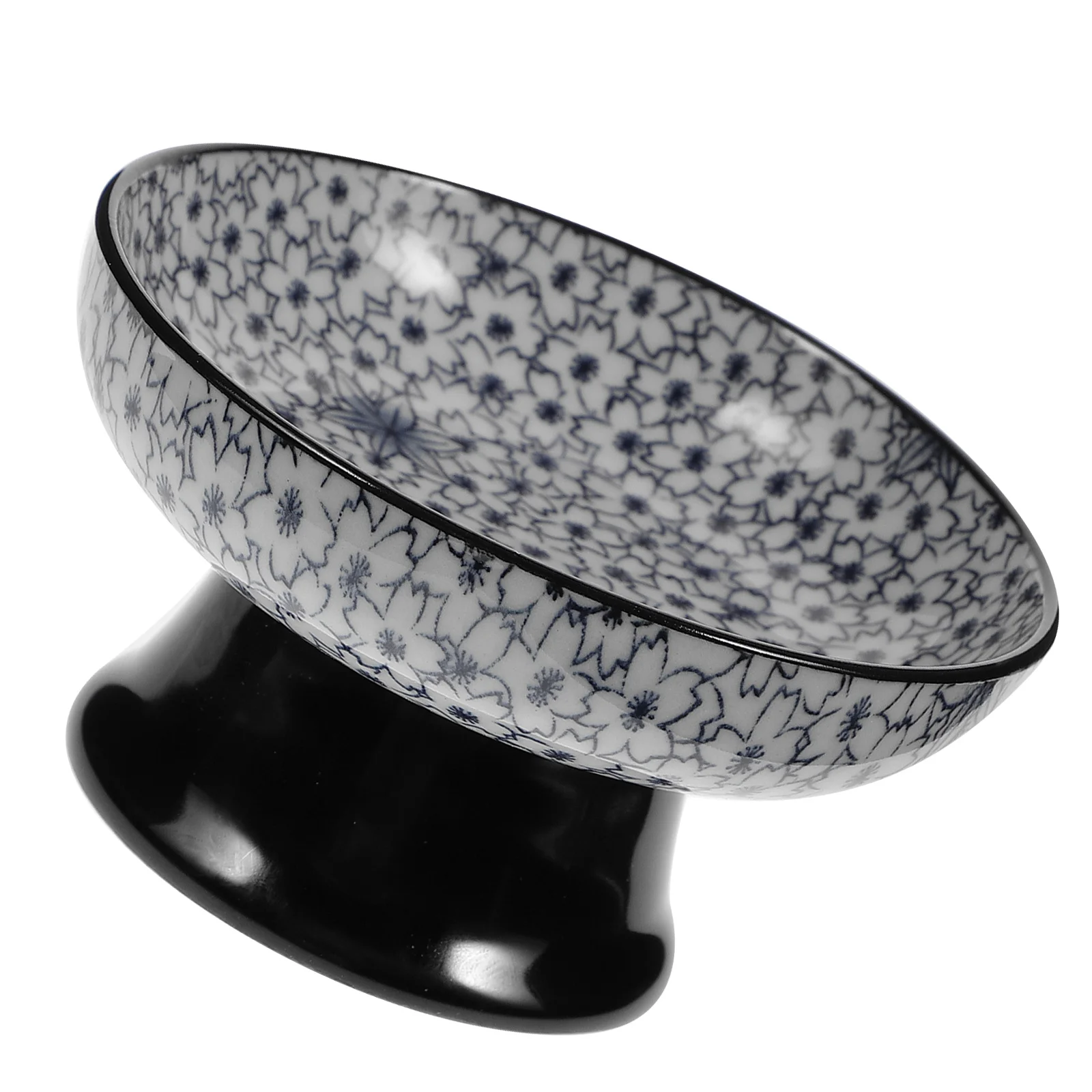 

Ceramic Snack Tray Blue and White Porcelain Design Food Storage Dish for Cake Dried Fruit Nuts Candies Jewelry Display Coffee