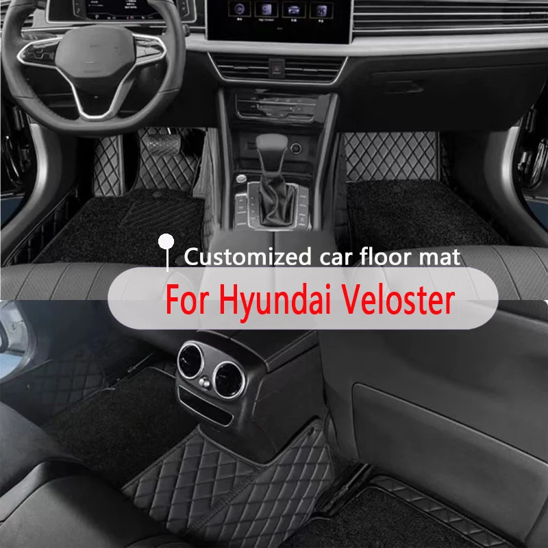 Car Floor Mats For Hyundai Veloster 2017 2016 2015 2014 2013 2012 2011 Waterproof Interior Accessories