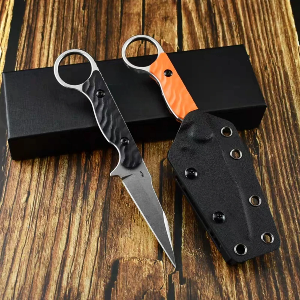 Practical Tactical 440c Steel Blade G10 Handle TOOR Fixed Blade Knife EDC Hunting Camping Multi-fuctional Knives with K Sheath