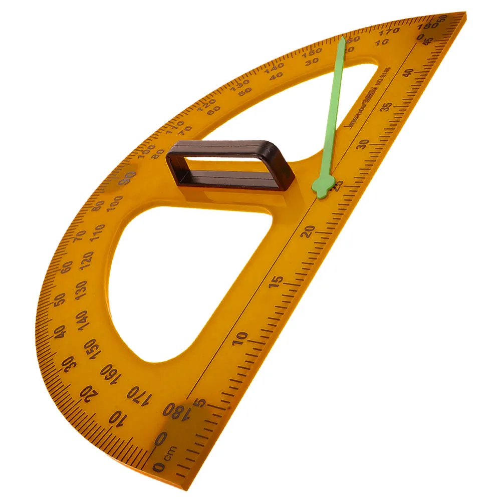 

Large Plastic Protractor for Blackboard Work Multi Functional Teaching Tool Lightweight Portable Measuring Ruler 180 Degree