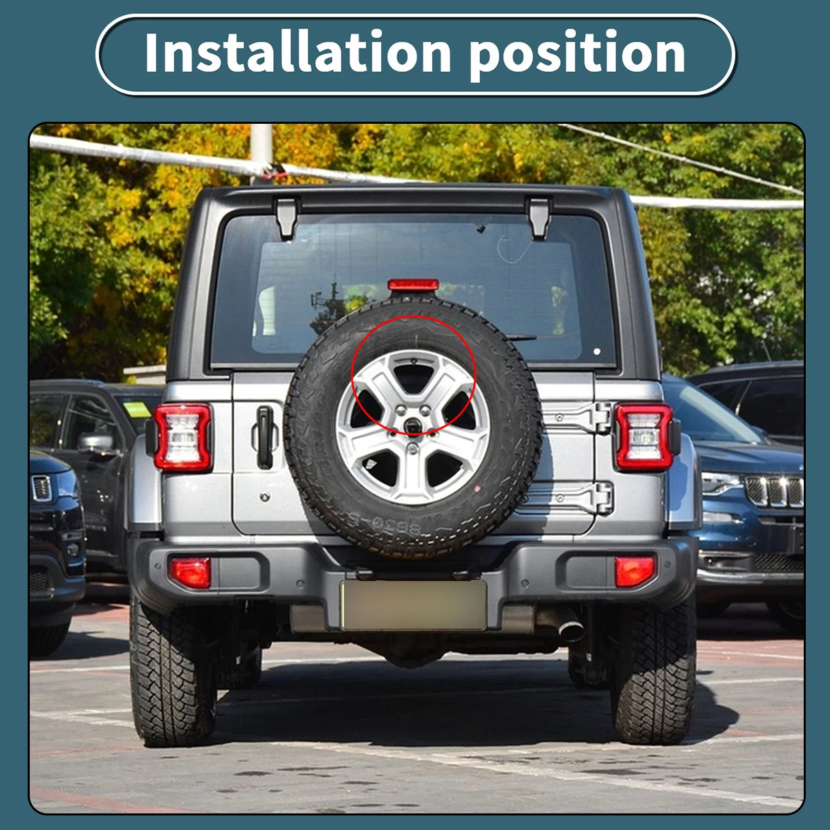 AHD Pickup Truck Tailgate Handle Rearview Reverse Camera for Jeep Wrangler 2007-2018 Car Waterproof Night Vision Bakcup Camera