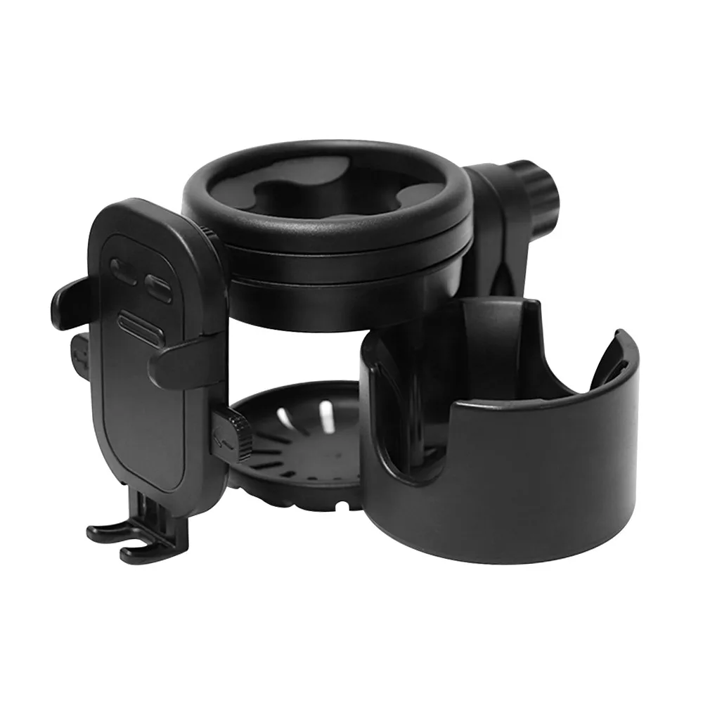 3 in 1 Design Stroller Cup Holder 360° Rotation Multicolor Cup Holder Universal Mount Multi Function Phone Holder