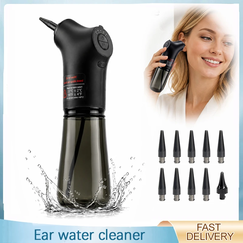 

Electric Ear Wax Remover Portable Ear Irrigation Cleaner with 4 Pulse Modes 200ml Water Tank Safe Ear Cleaning Tool for Home Use