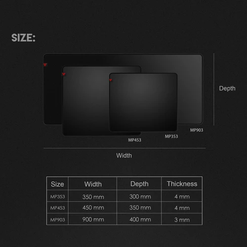 Imagen 2 del producto Alfombrilla de ratón para juegos FANTECH AGILE MP353 MP453 MP903, alfombrilla de ratón grande de 900x400mm, superficie SPEEDSILK resistente al agua para jugadores