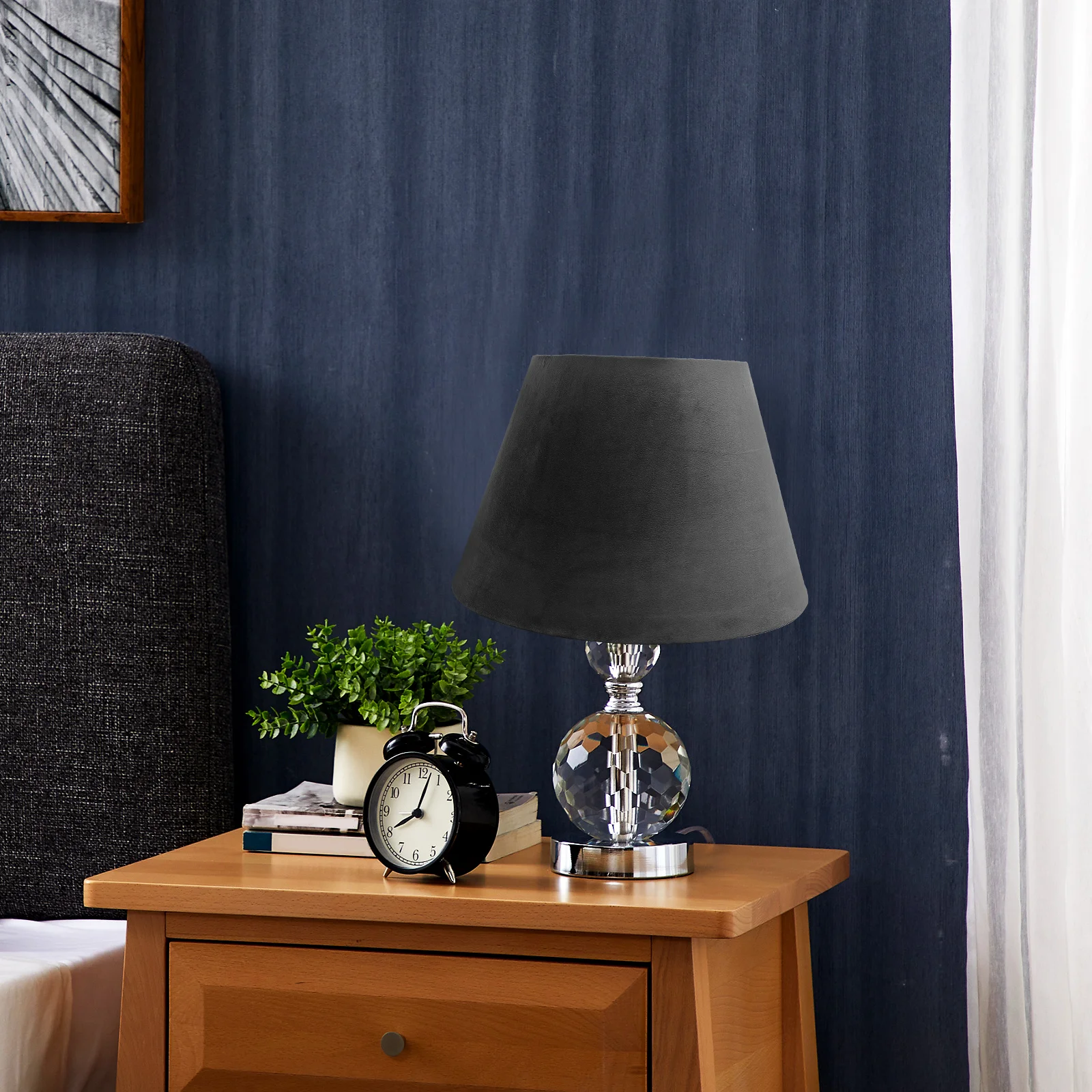 

European Fabric Lampshade 30cm White E27 E14 Base Desk Bedside Table Lamp Shades Soft Light Cover for Home Hotel