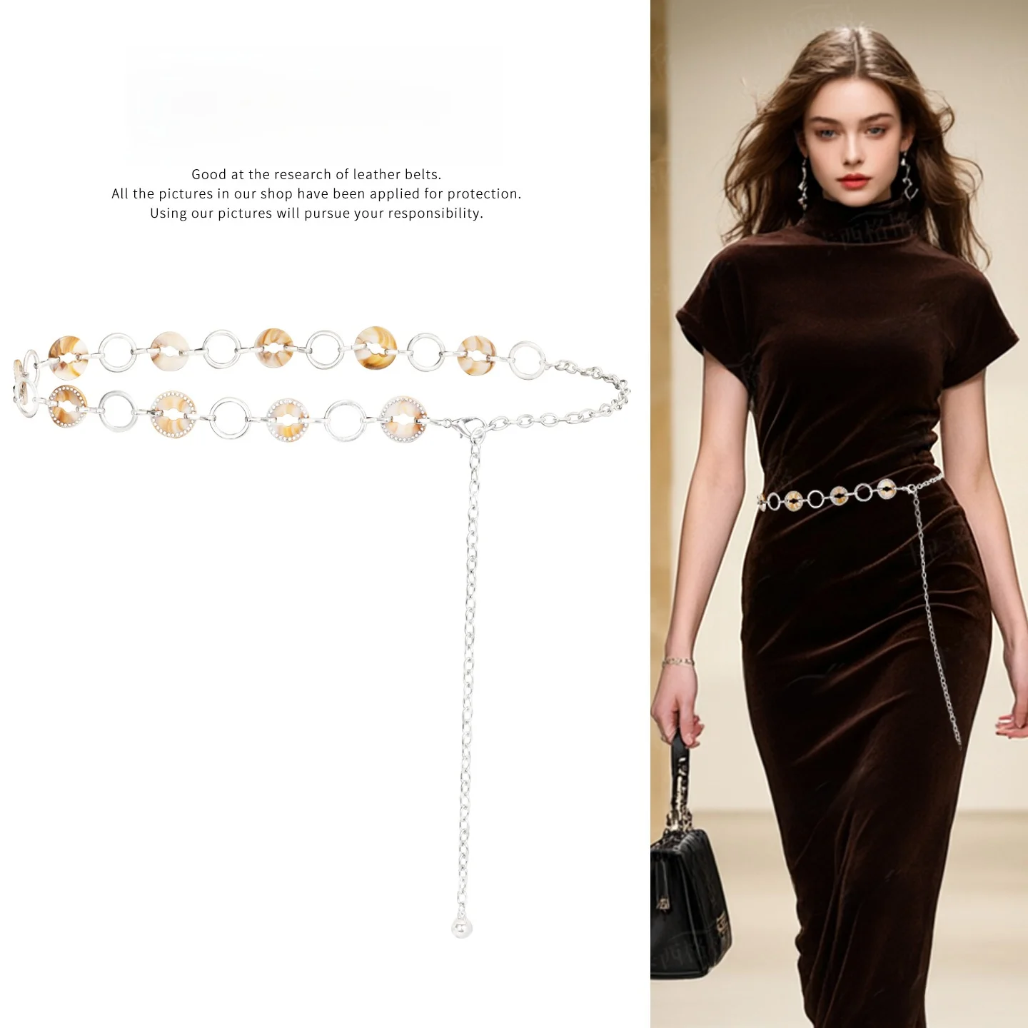 silver-metal-waist-chain-women's-fashion-belt-decorated-holiday-style-waist-ring-stylish-waistband-accessory