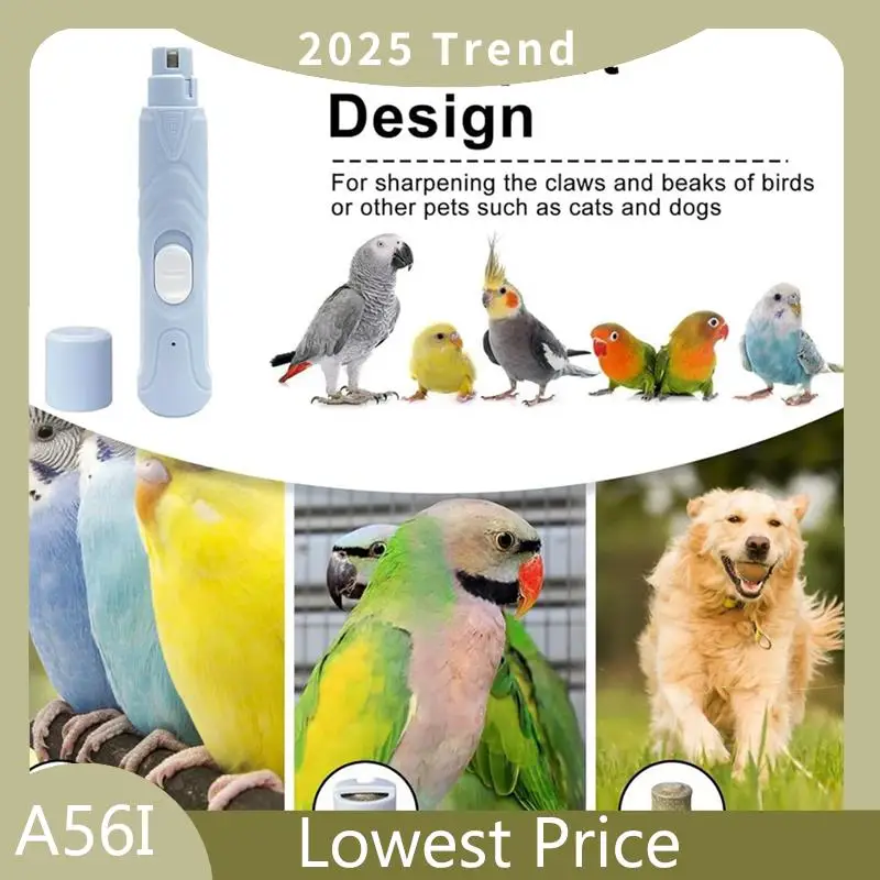 

ABDD Bird Nail Grinder Bird Beak Grinder Silenced Parrots Nail File With LED Lamp Bird Supplies Suitable For Budgerigars