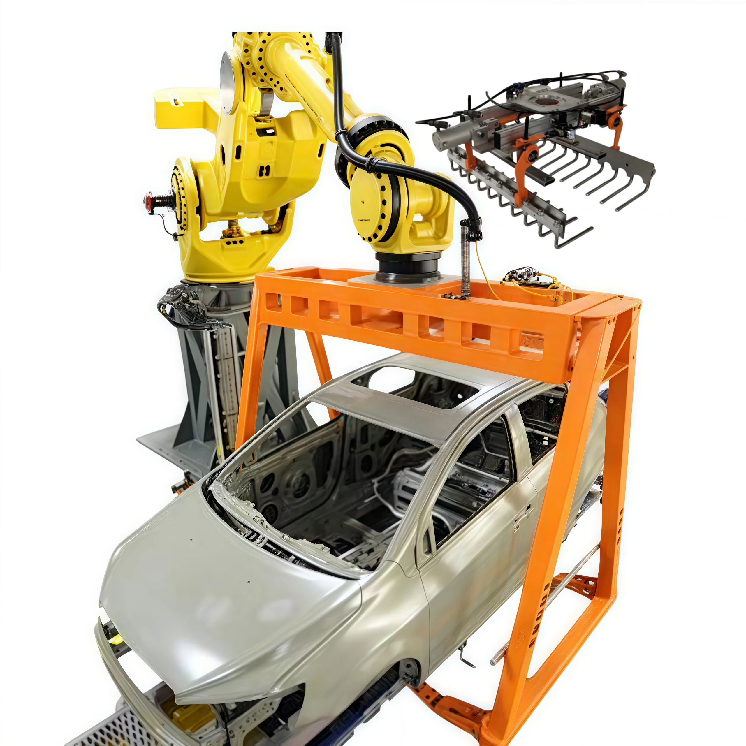 Customized Robot Gripper for 1200kg Payload Heavy 6 Axis Material Handling Robotic Arm