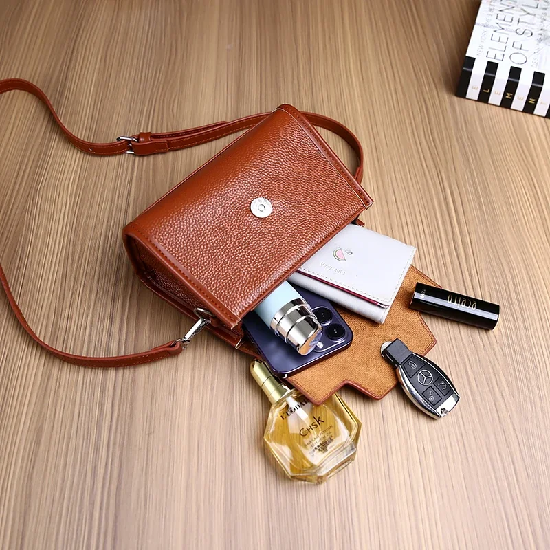 Cowhide Women Handbag Winter New Genuine Leather Shoulder Messenger Bag Designer Luxury Bag Female Tote Ladies Crossbody Sac