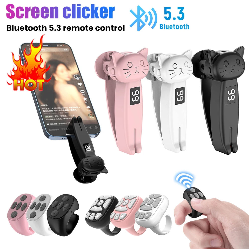 Auto Clicker E-Reader Controller For ipad 5.3 Camera Shutter Taking Photos Video Recording Remote Triggers for Live Giving Like