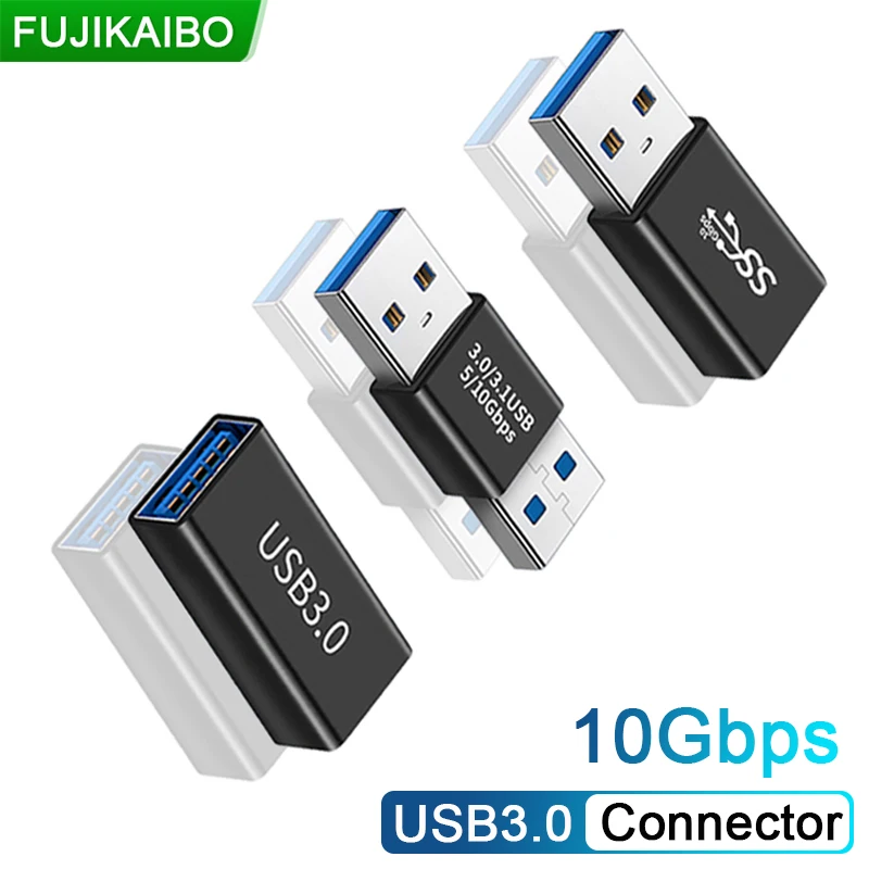 USB 3.0 Connector USB To USB Adapter 5Gbps USB 3.1 Male to Female Male to Male Converter For PC Laptop Cable Extender  Adaptor