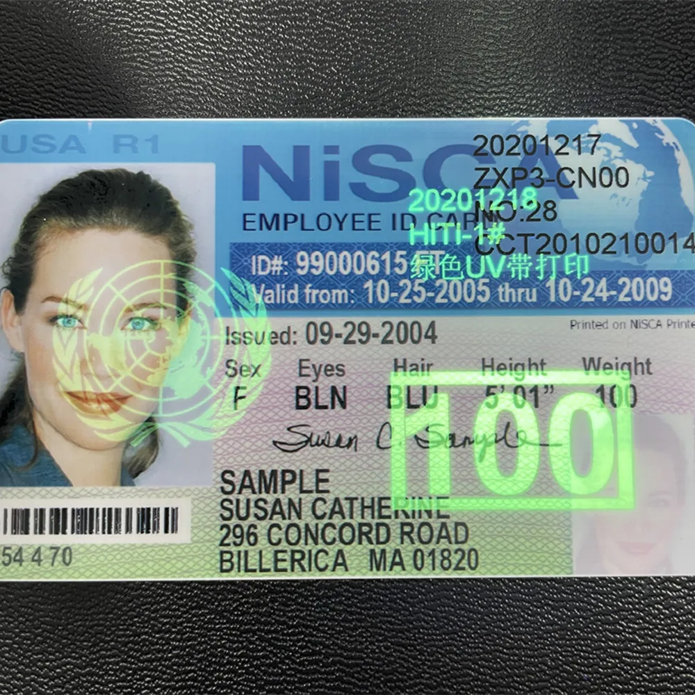 Imagem -04 - Fita Invisível Invisível para Cartão de Identificação Zebra Zxp3 800033-uv Vermelho Verde Azul 1000 Impressões Rolo