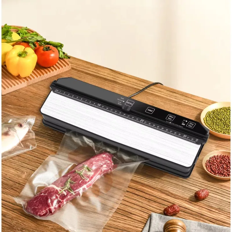 Automatic Powerful Vacuum Food Sealers Easy to Use 3 in 1 Dry Moist Food Preservation Vacuum Food Sealer with15 Vacuum Seal Bags