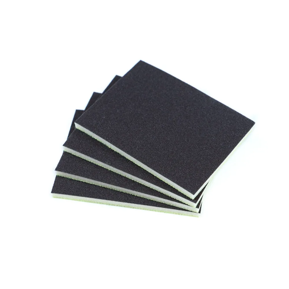 100PCS: 자동차 미용 스폰지 모래 100*75mm 목재 가구 자동차 수리 금속 가공 연삭 연마 스폰지 모래
