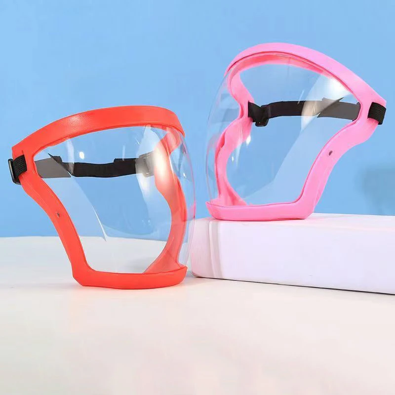 

Full Face Integrated Protective Face Shield Windproof Goggles Anti Fog Transparent Dust Mask Isolation Soft Rubber Glasses