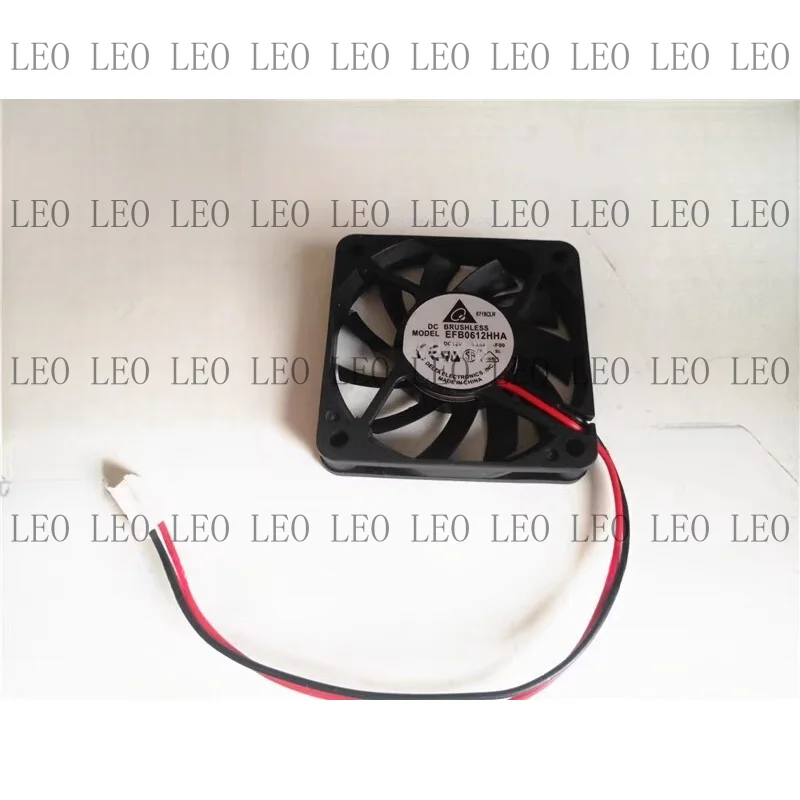 M For Delta EFB0612HHA 6010 DC12V 0.25A 60*60*10MM 2-Pin Dual Ball Cooling Fan