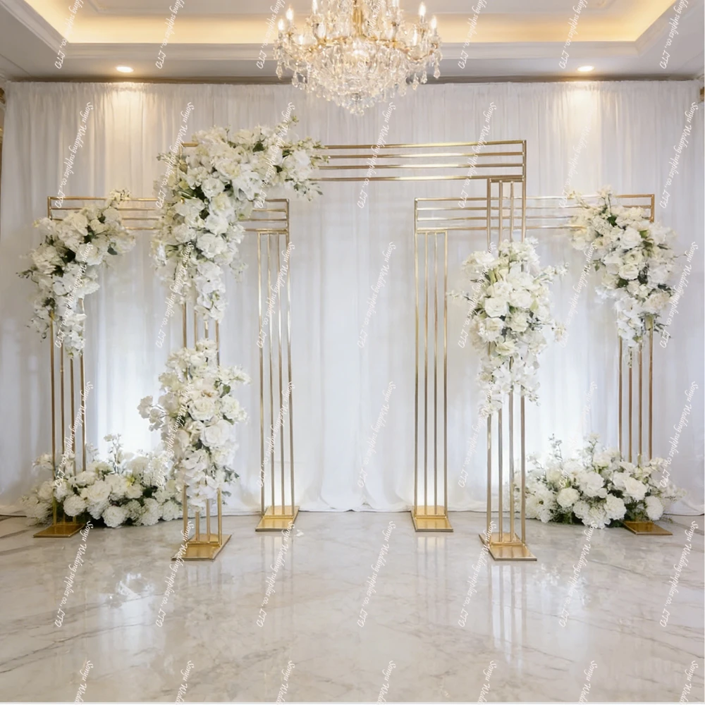 

1 шт./3 шт.) Золотые металлические стойки F30 для свадебных декораций, модная металлическая рама для свадебной сцены, фантастические декоративные панели для мероприятий