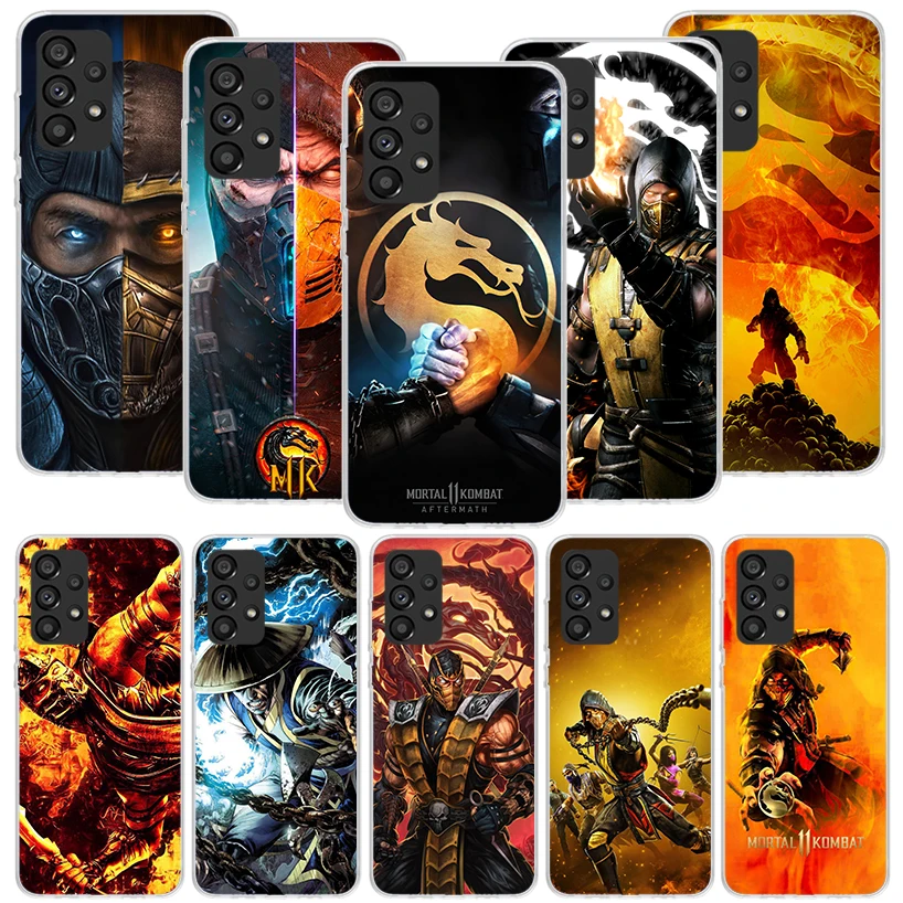 Mortal Kombat Phone Case for Samsung Galaxy A15 A14 A13 A12 A55 A54 A53 A52 A35 A34 A33 A32 A25 A24 A23 A22 A05S A04S A03S