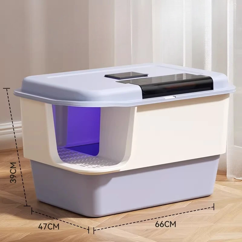 

Side Entrance cat Litter Box Plastic Castle For Sandbox Accessories cat Litter Box Training Hiding Areneros De Gatos Home Items