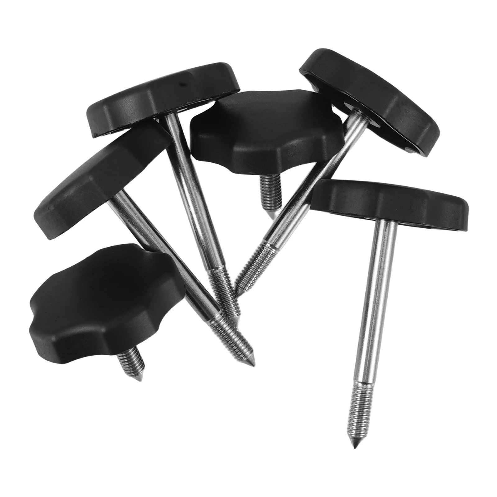 

6pcs Window Frame Knobs Soft-Top Replacement Mounting Secure Weather Resistant Durable Plastic Metal Easy Install Car