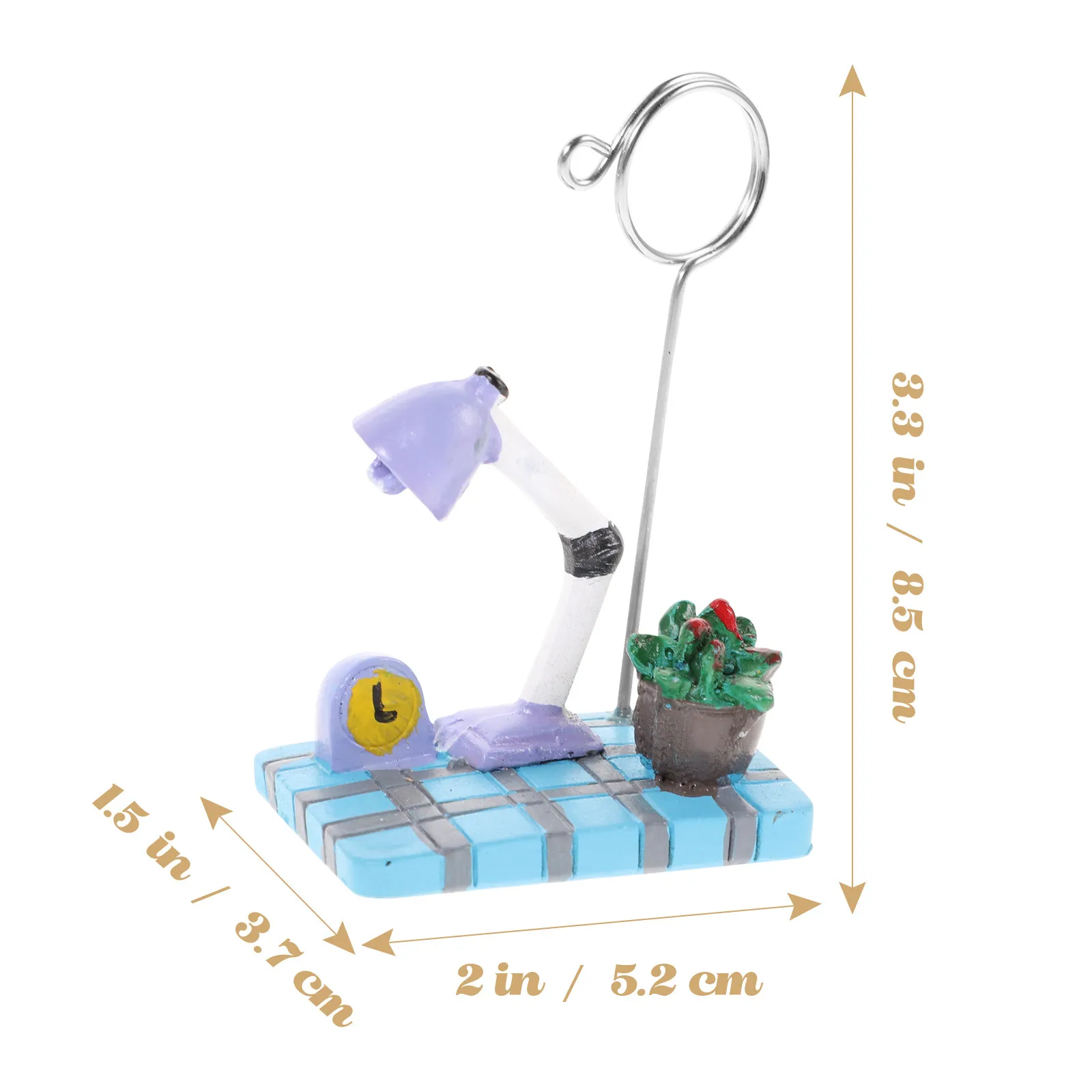 Succulent Plants Microlandschaft Memo Holder Photo Clip Note Stand Desktop Organizer for Small Spaces Office Home Desk