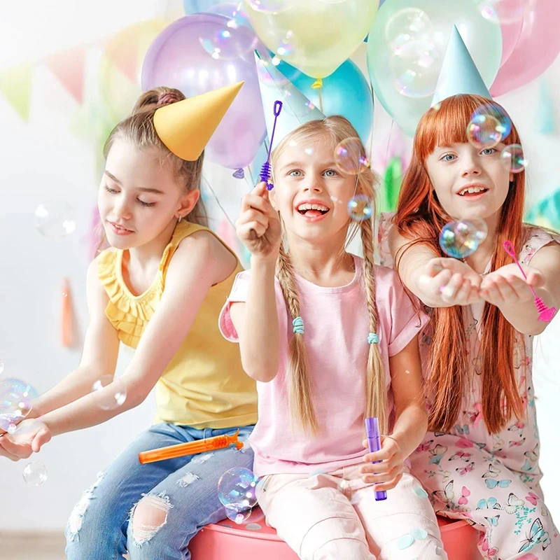12/24PCS Colorful Dinosaur Bubble Tube Soap Bubble Empty Bottle Toys for Kids Birthday Party Favors Guest Gifts Goodie Fillers