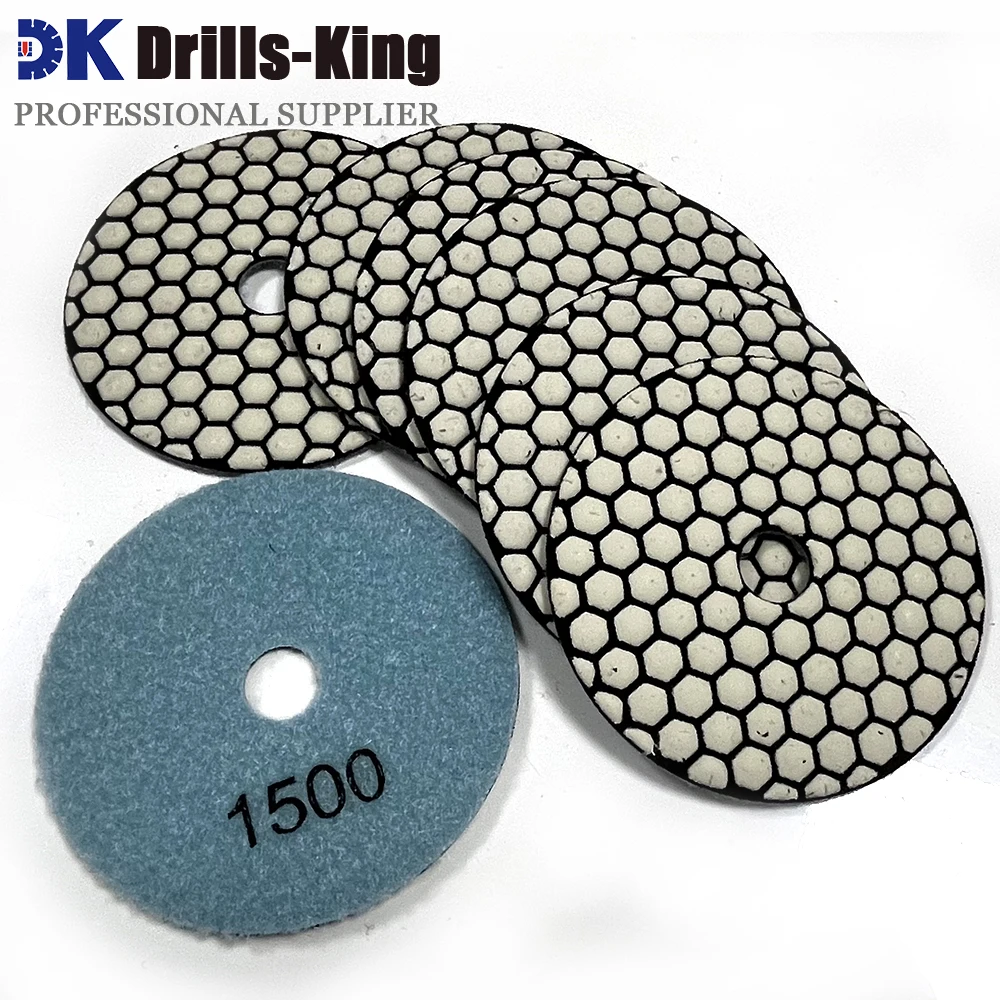 7pcs 100mm #1500 Dry Polishing Pads Very Competitive Sanding Disc 4