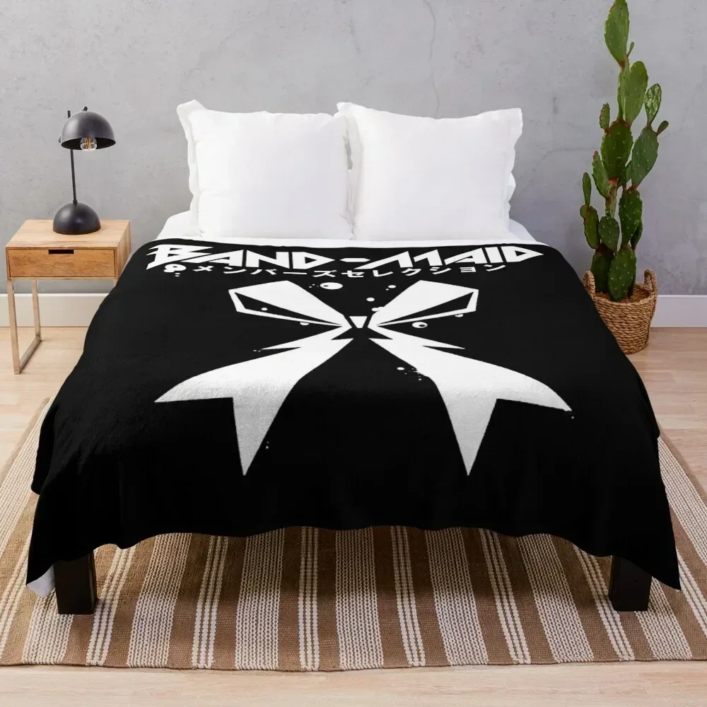 

Needed Gifts Band Maid Japan Metal Logo Throw Blanket Flannel Fleece Soft Warm Throw Blanket
