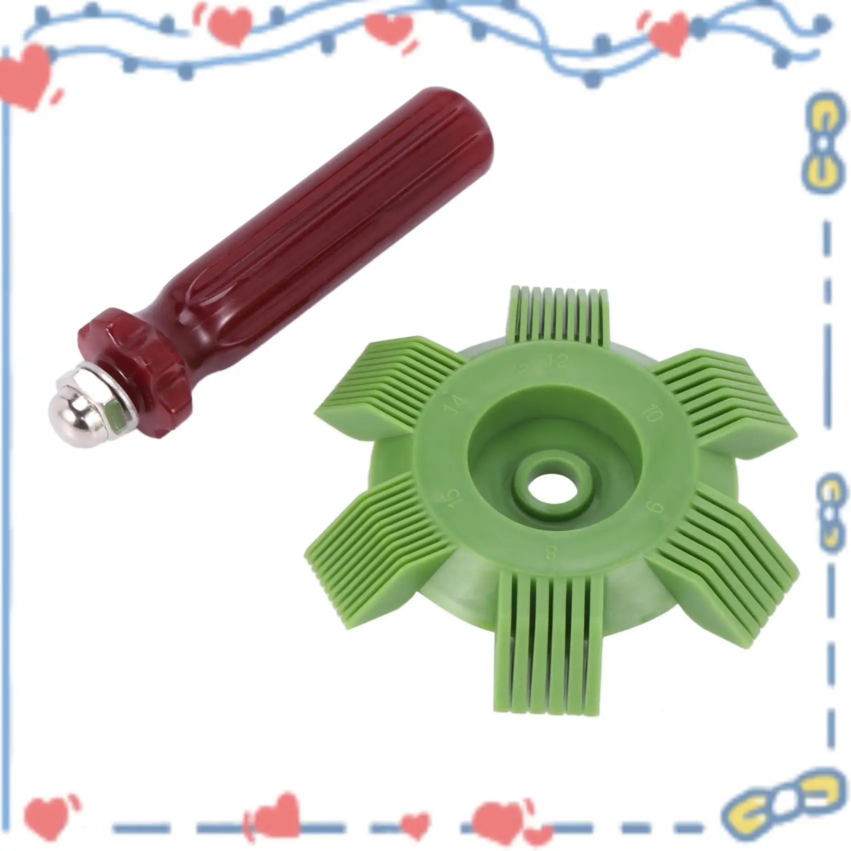 

Car Automotive Refrigeration A/C Condenser Radiator Evaporator Fin Straightener Comb Rake Cleaner Tool