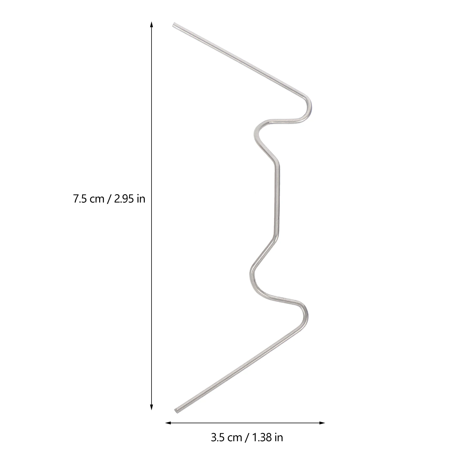 

100Pcs Greenhouse Glazing W Wire Clip Stainless Steel Pane Fixing Durable Weatherproof Greenhouse Glazing W Wire Clip