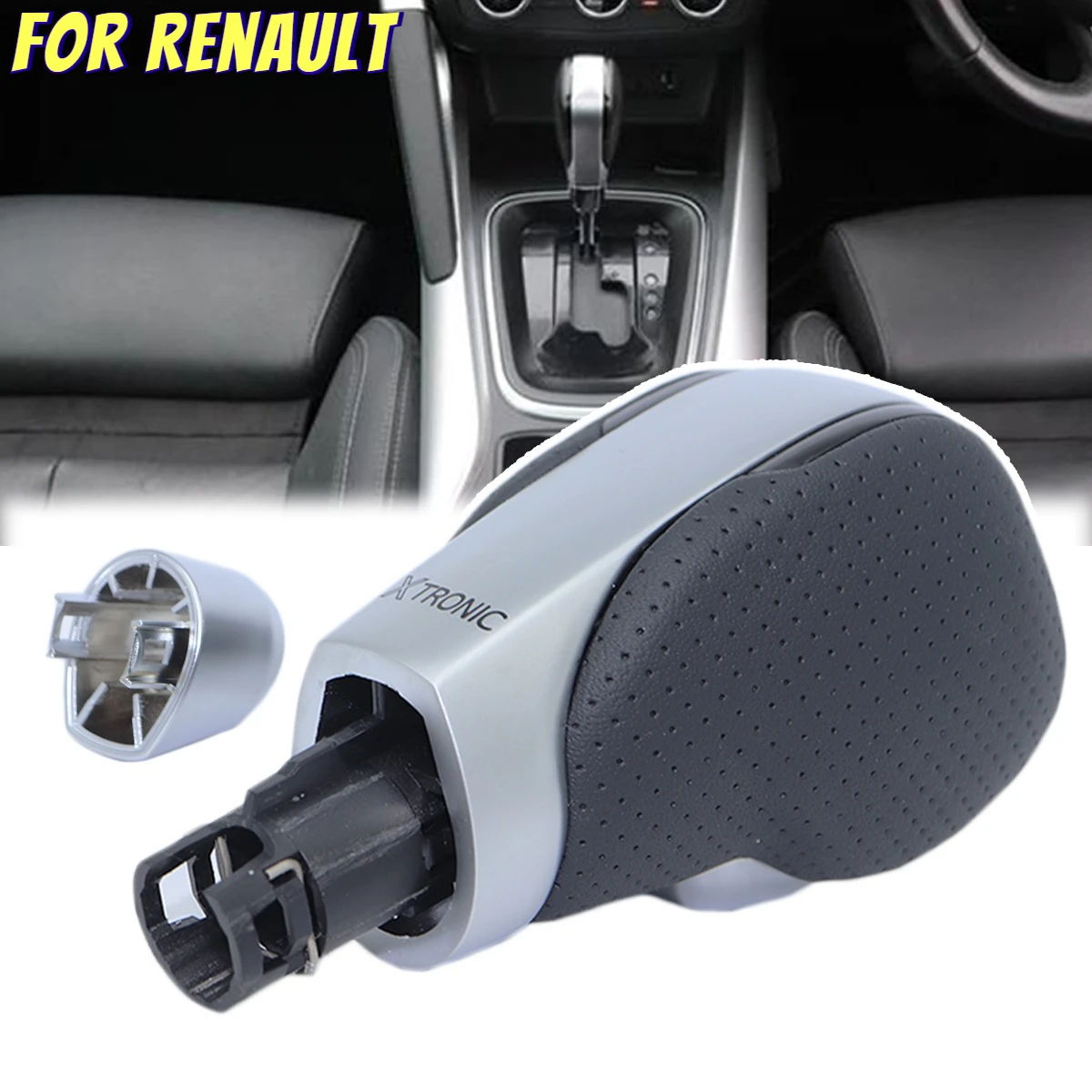 

Automatic Transmission Gear Shift Knob Car Gearbox Handles Shifter Stick Lever Pen Silver Black For Renault Samsung QM5 QM6 SM6