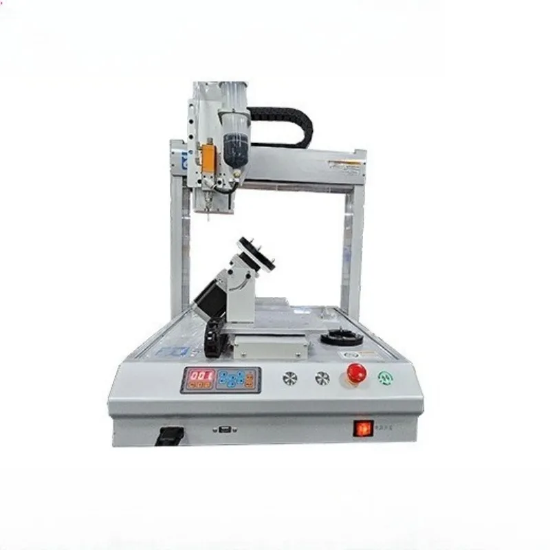 Four-axis rotary point oil machine, power tool motor bearing point oil spraying