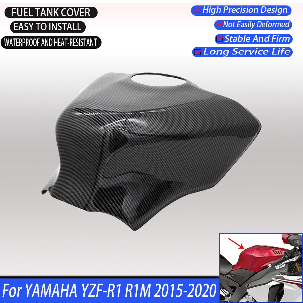 

Motorcycle Fuel Tank Protective Cover Suitable For YAMAHA YZF-R1 R1M Fairing High-Quality ABS Accessories 2015-2020