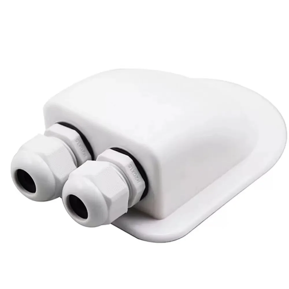 

Waterproof Solar Cable Entry Gland for Caravan & Automotive Roof - Dual Hole Cable Connector Junction Box