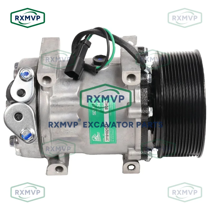 construction machinery parts 372-9295 C7.1 engine Air Conditioner Compressor 3729295 CAT E320D2 E320D2 Excavator