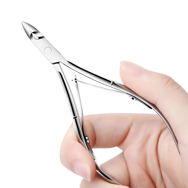 3 Pcs Nail Cuticle Nipper Scissors Trimmer Clipper Dead Skin Fork Remover Plier Pusher Stainless Steel Nail Art Beauty Tools