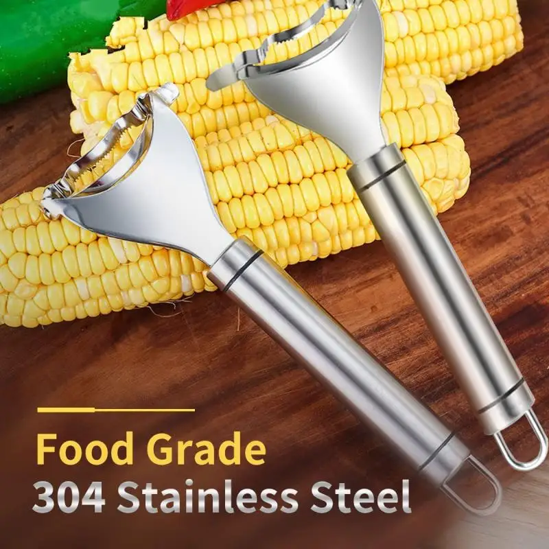 New Stainless Steel Corn Stripper Corns Threshing Corn Thresher Peeler Corn Kerneler Peeler Fruit Vegetable Kitchen Gadgets 2023