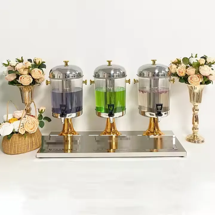 Catering Self-service Juice Drink Dispenser 8/16/24 L Beverage Dispenser 3 cans Self-service activity Juice Dispenser