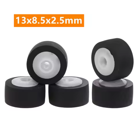 5Pcs Wheel Belt Pulley Rubber Pressure Recorder Cassette Deck Pinch Roller Tape Stereo Player 13x8.5x2.5mm Pinch Roller