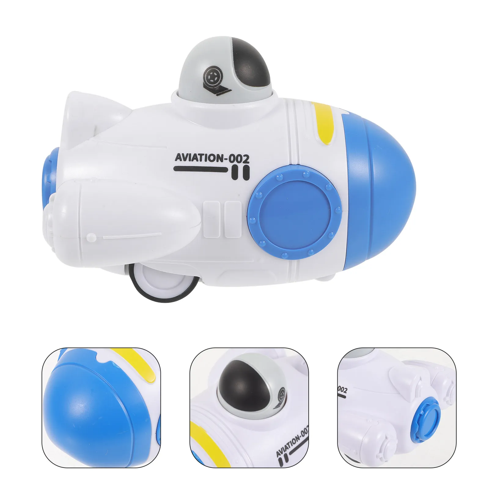 

Press Button Space Exploration Simulated Aircraft Kids Fun Gift Toy Rocket for Kids Space Aircraft Toy