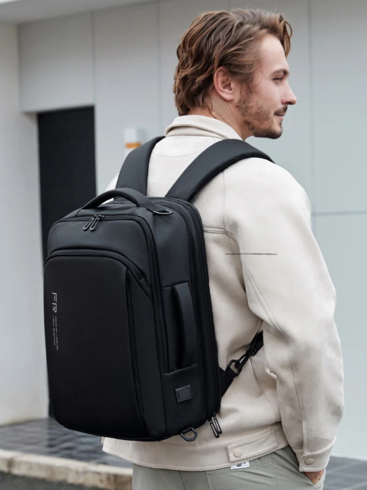 

Men's Multi-Functional Large Capaci Bapa Double oulder Travel Busin Casual Cuter Bag with Expandable Single o...