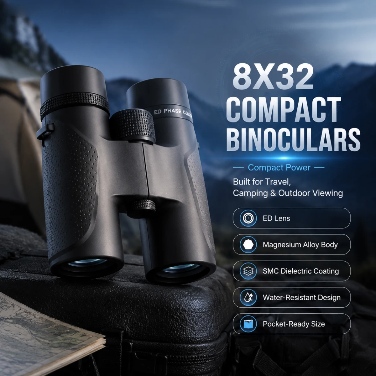 Binoculars Shuntu 8x32 Telesco - Outdoor Adventure Films 评论和价格