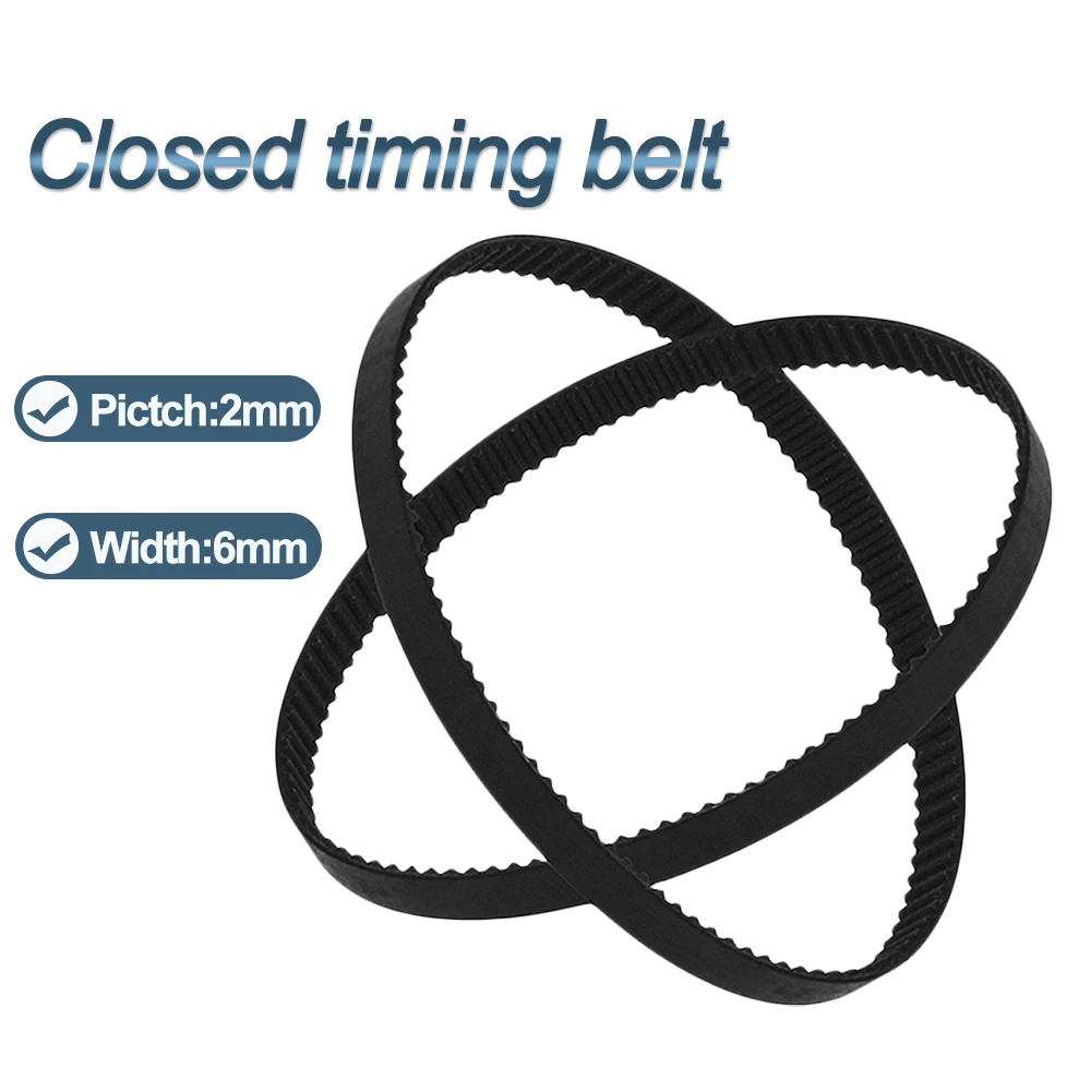 폐쇄 루프 고무 타이밍 벨트, 3D 프린터 CNC 레이저 조각기 부품용 폐쇄 동기 벨트, GT2 6mm, 158mm, 160mm, 200mm, 280mm, 400mm, 610mm