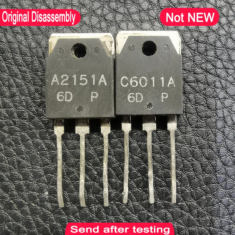 Used B1624 D2493 2SA1386 2SC3519 2SA2151 2SC6011 2SB1559 2SD2389 B1560 D2390 2SB1559 2SD2389 A2151A C6011A TO-3P disassembly