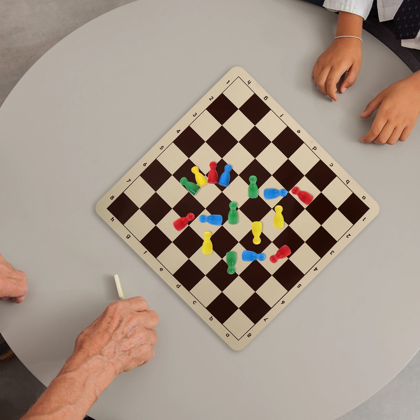 

Набор из 48 деревянных шахматных фигур в форме человека, креативная настольная игра, развивающая игра для детей и взрослых, для дома и путешествий