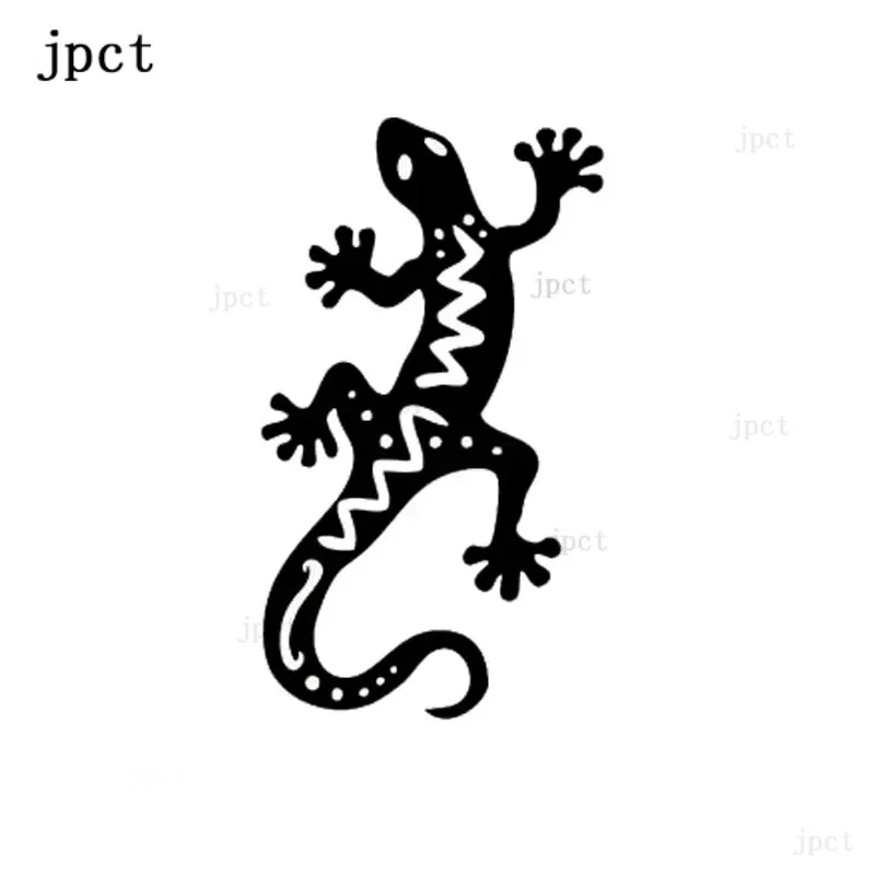 JPCT interesting living animal gecko lizard decal for cars, buses, bumpers waterproof polyethylene sticker 8.6x15.2 cm